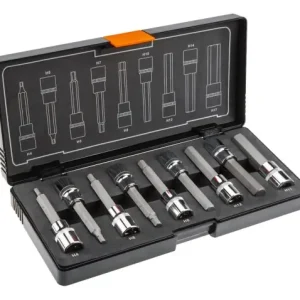 Końcówki sześciokątne na nasadce 100 mm, zestaw 9 Dostępne od ręki